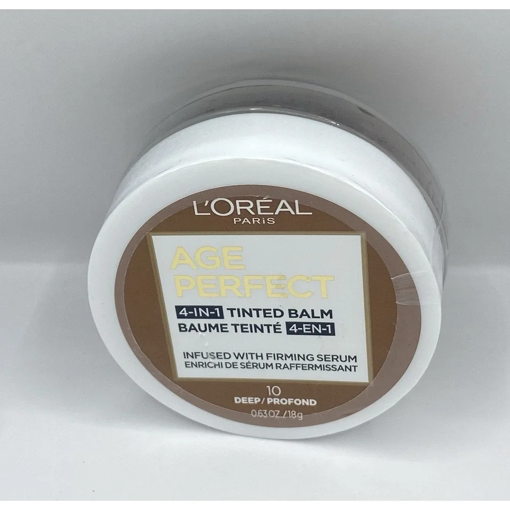 L'Oreal Age Perfect 4-in-1 Tinted Balm 10 Deep 0.63oz Firming Serum New